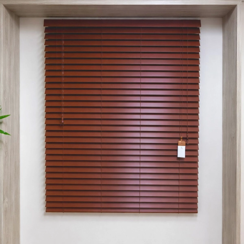 PERSIANA TIPO MADERA 50 MM 160X165 CM CEREZO TEXTURA AURA - 2