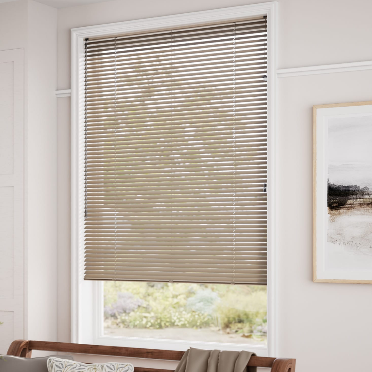 PERSIANA VENECIANA PVC 25MM 180X165 CM MANUAL CAPUCCINO AURA - 6