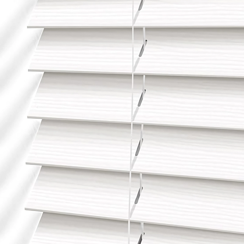 PERSIANA PVC TIPO MADERA 50 MM 180X165 CM BLANCO TEXTURADO AURA - 3