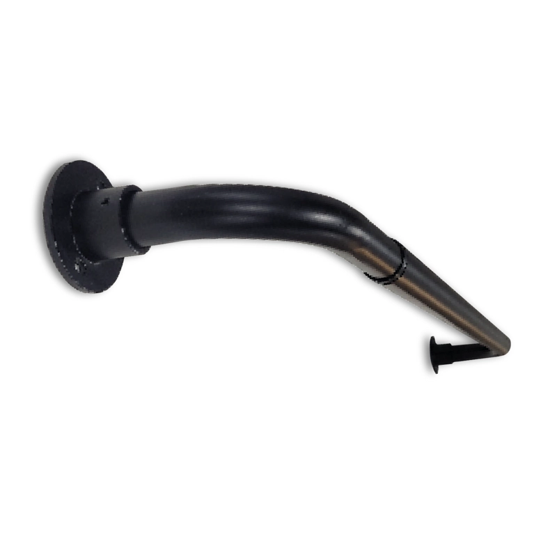 SET BARRA PARA CORTINA SIMPLE 22/25 MM EXTENSIBLE CURVO 70 A 120 CM COLOR NEGRO - 1