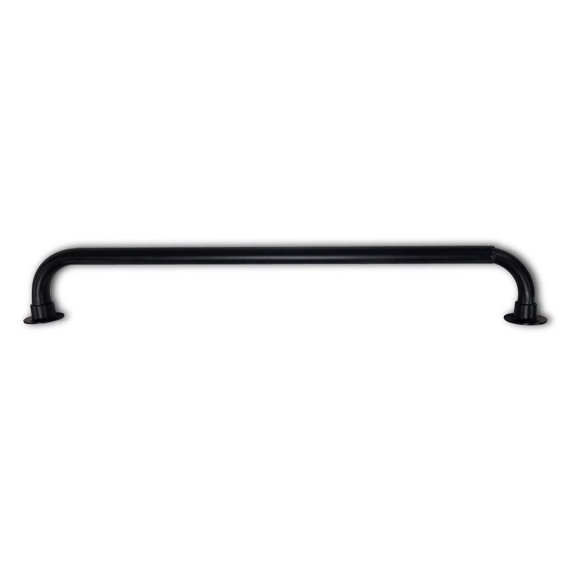 SET BARRA PARA CORTINA SIMPLE 22/25 MM EXTENSIBLE CURVO 70 A 120 CM COLOR NEGRO - 9