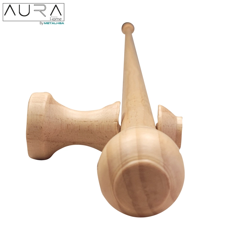 SET SIMPLE DE MADERA NATURAL 19 MM X 2,00 MT TERMINAL BOLA - 5