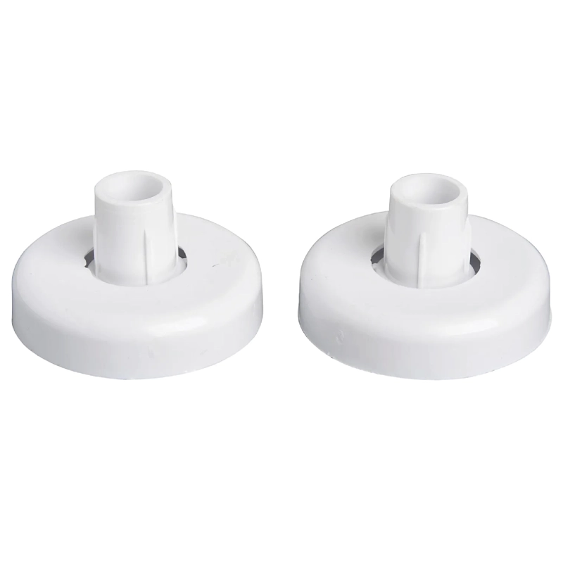 PACK 2 UNIDADES FLANCHE PLASTIFICADO 25 MM COLOR BLANCO - 1