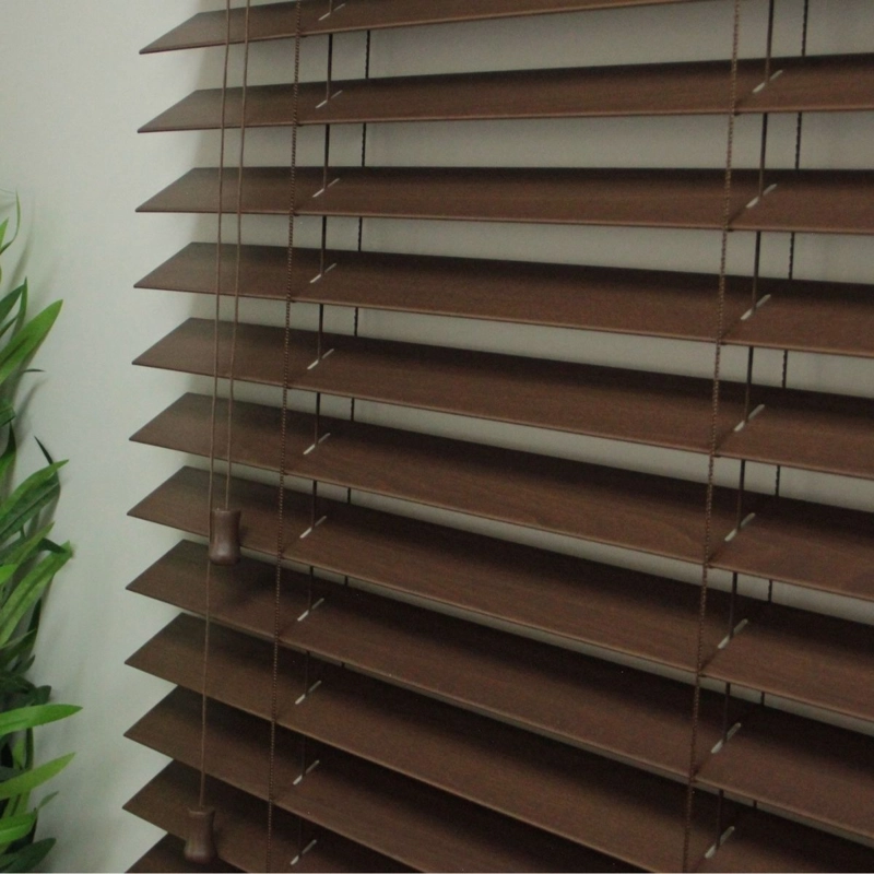 PERSIANA PVC TIPO MADERA 50 MM 160X165 CM NOGAL TEXTURADO - 4