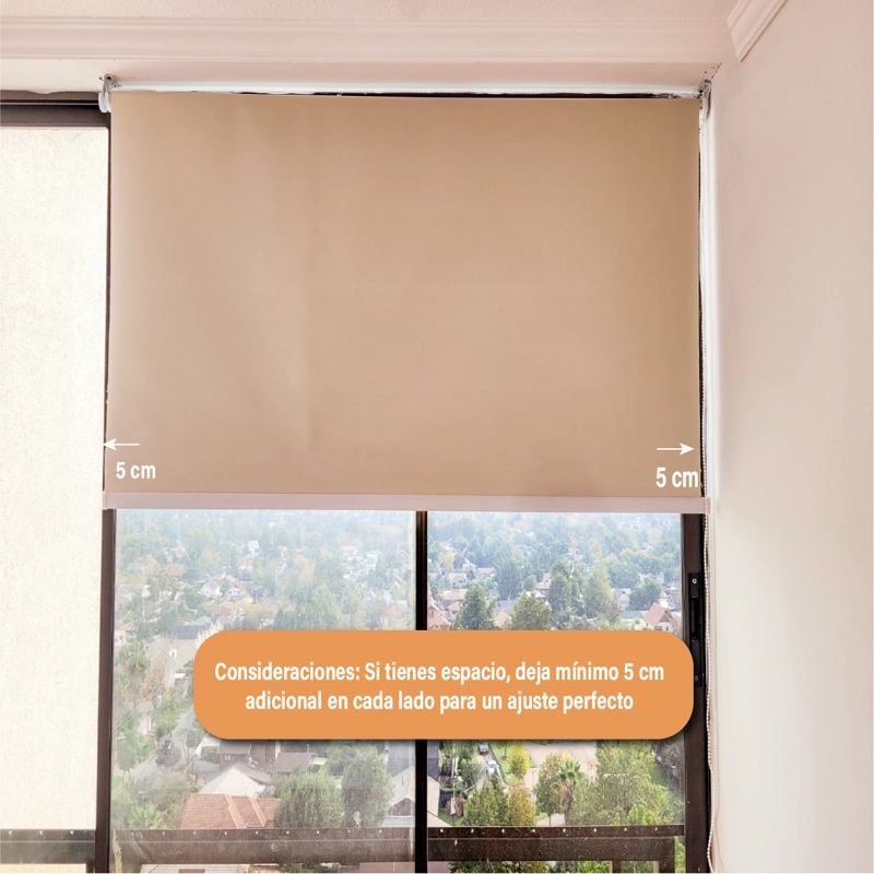 CORTINA ROLLER BLACKOUT 200 X 165 CM BEIGE SUNFREE - 8