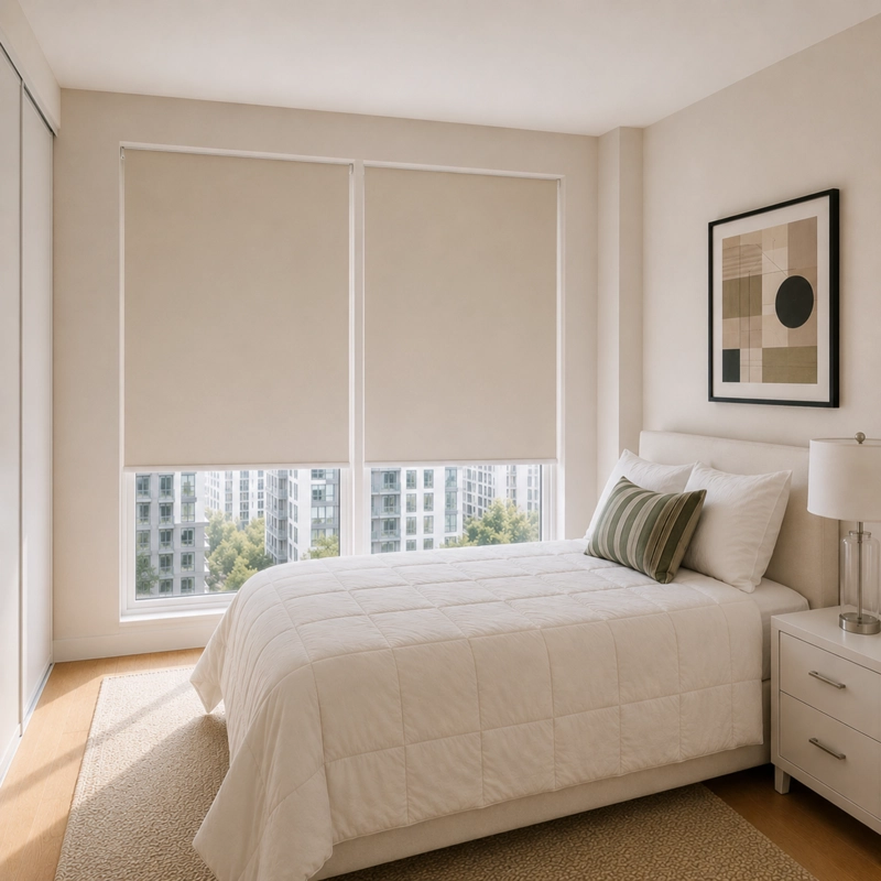 CORTINA ROLLER BLACKOUT 180 X 165 CM COLOR BEIGE SUNFREE - 2