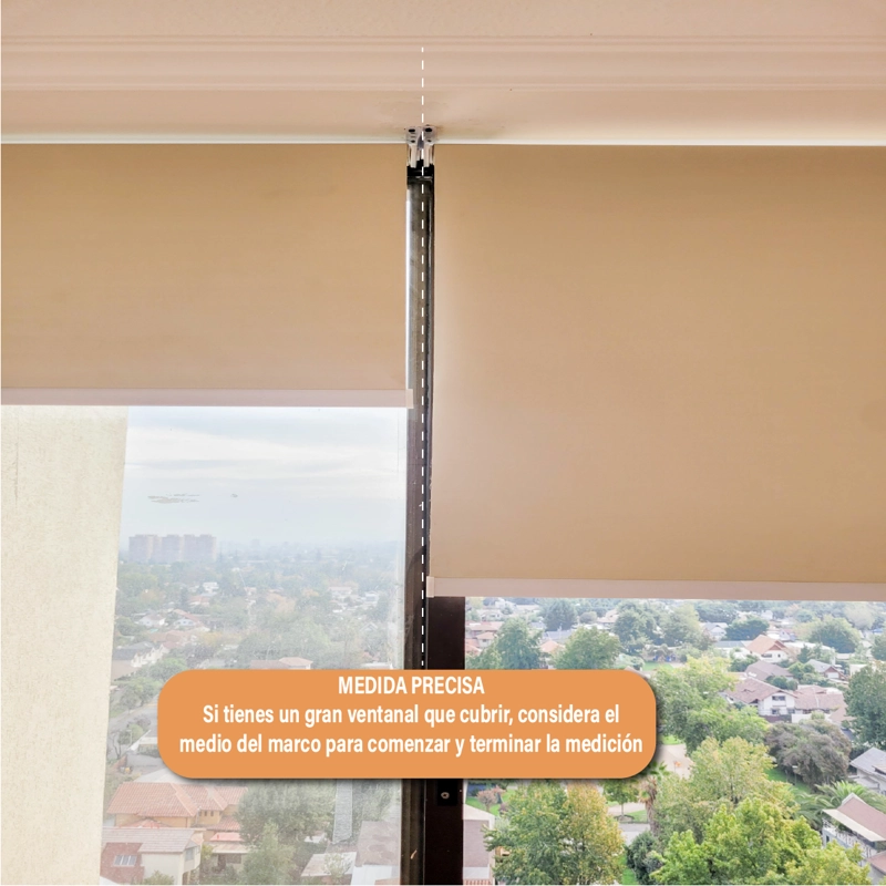 CORTINA ROLLER BLACKOUT 180 X 165 CM COLOR BEIGE SUNFREE - 6