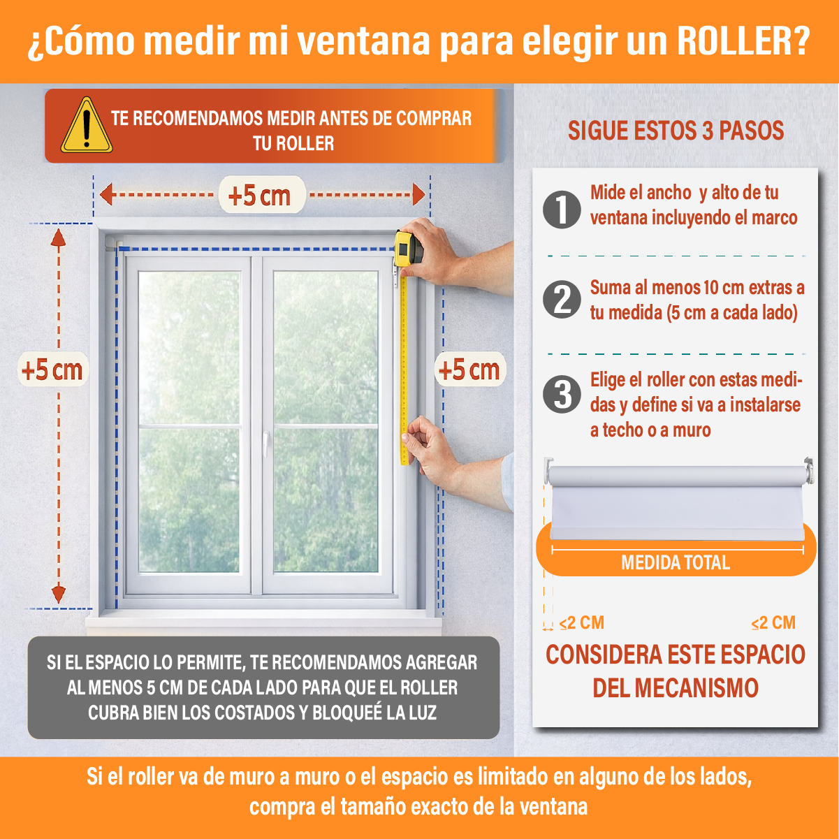 CORTINA ROLLER BLACKOUT 200 X 250 CM BEIGE MARCA SUNFREE - 2