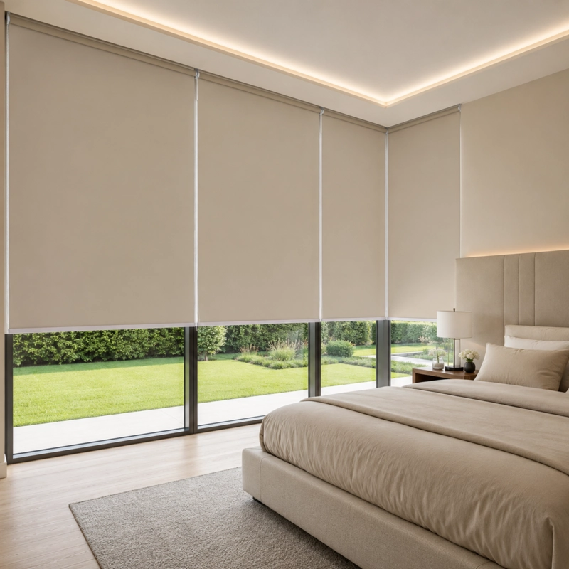 CORTINA ROLLER BLACKOUT 220 X 165 CM COLOR BEIGE SUNFREE - 5