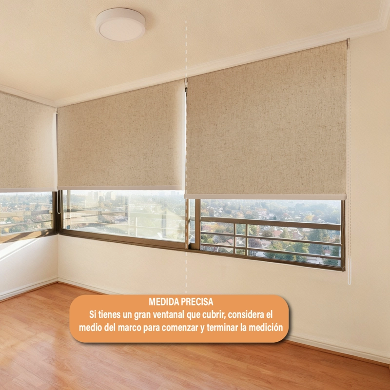 CORTINA ROLLER BLACKOUT 080 X 250 CM TEXTURA LINO SUNFREE - 6