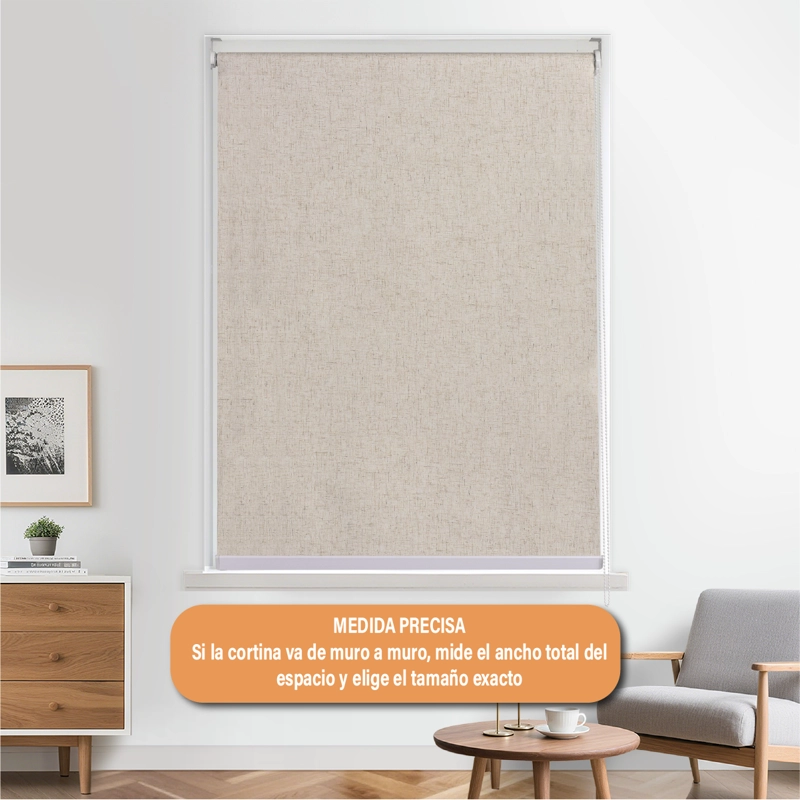 CORTINA ROLLER BLACKOUT 080 X 250 CM TEXTURA LINO SUNFREE - 9