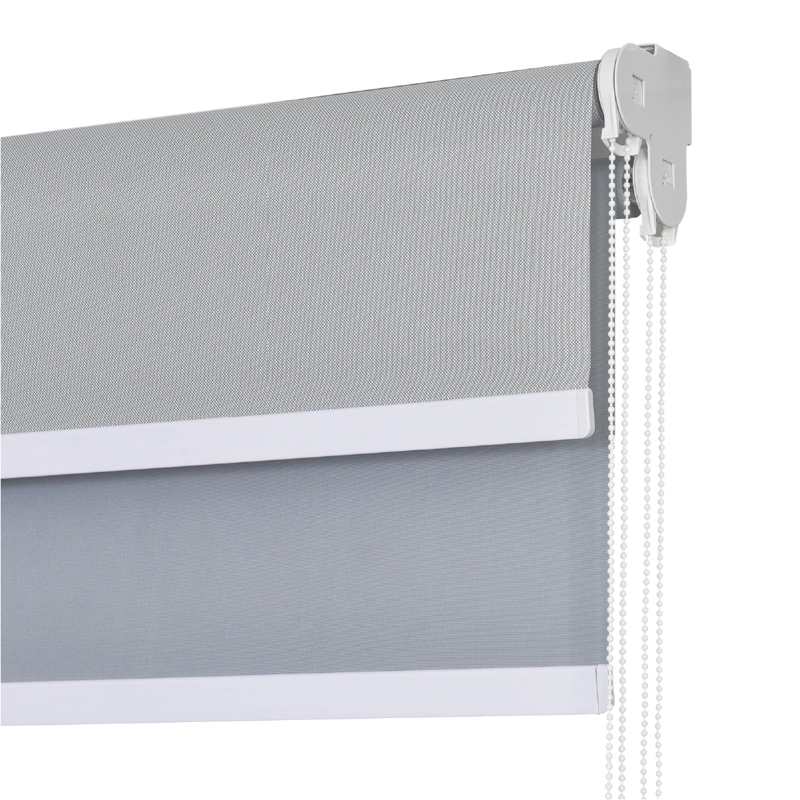 CORTINA ROLLER DOBLE BLACKOUT Y SUNSCREEN 200 X 165 CM COLOR GRIS MARCA SUNFREE - 3