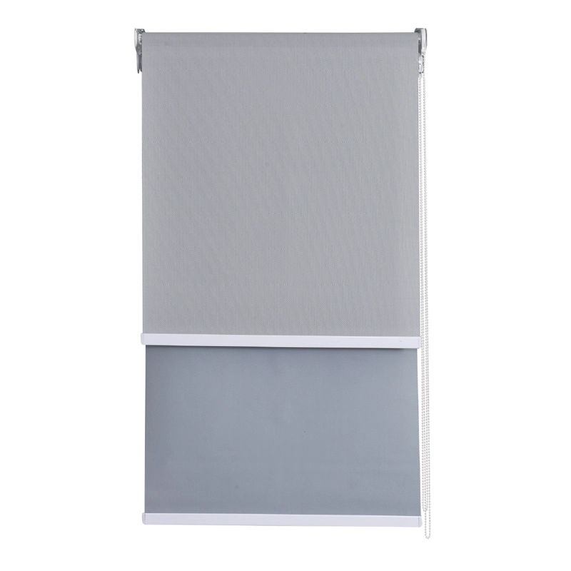CORTINA ROLLER DOBLE BLACKOUT/SUNSCREEN 080X250 CM GRIS SUNFREE - 1