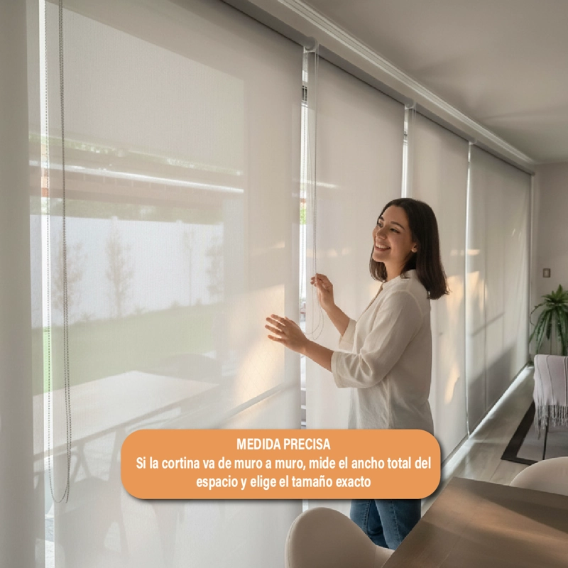 CORTINA ROLLER SUNSCREEN 150 X 250 CM COLOR GRIS SUNFREE - 5