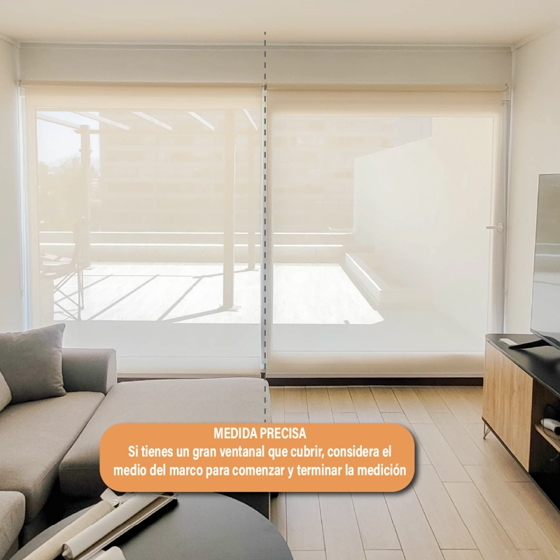 CORTINA ROLLER SUNSCREEN 160 X 250 CM COLOR BLANCO SUNFREE - 4