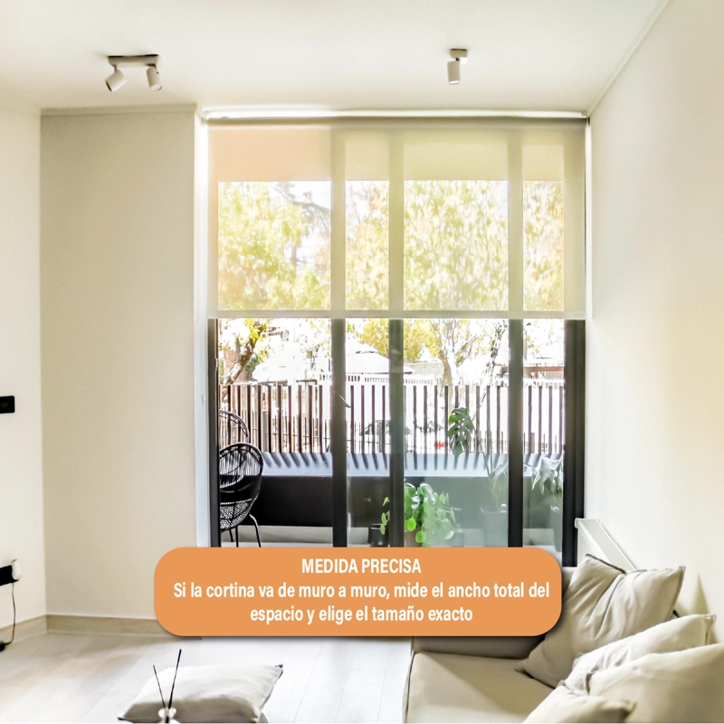 CORTINA ROLLER SUNSCREEN 220 X 165 CM COLOR BEIGE MARCA SUNFREE - 6