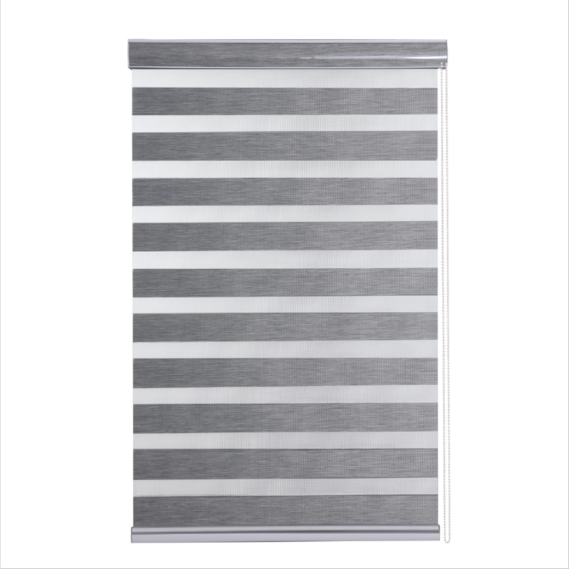 CORTINA ROLLER DUO ZEBRA DIA Y NOCHE 090X250 CM GRIS AURA - 1