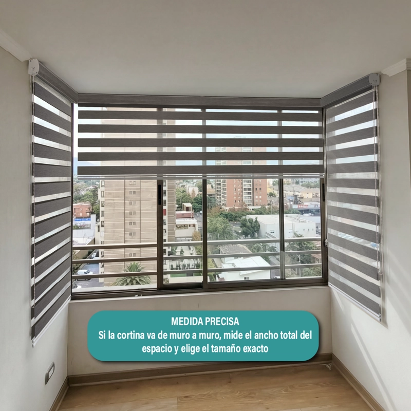 CORTINA ROLLER DUO ZEBRA DIA Y NOCHE 090X250 CM GRIS AURA - 8