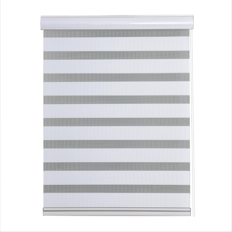 CORTINA ROLLER DUO ZEBRA DIA Y NOCHE 180X250 CM BLANCO AURA - 1