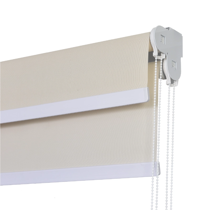 CORTINA ROLLER DOBLE BLACKOUT Y SUNSCREEN 120X250 CM COLOR BEIGE MARCA AURA - 3