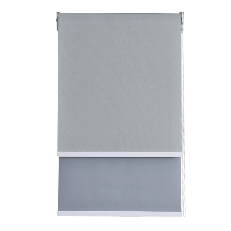 CORTINA ROLLER DOBLE BLACKOUT/SUNSCREEN 090X250 CM GRIS AURA - 1