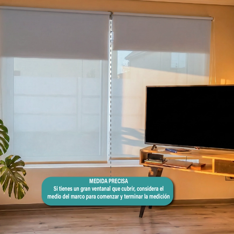 CORTINA ROLLER DOBLE BLACKOUT/SUNSCREEN 090X250 CM GRIS AURA - 9