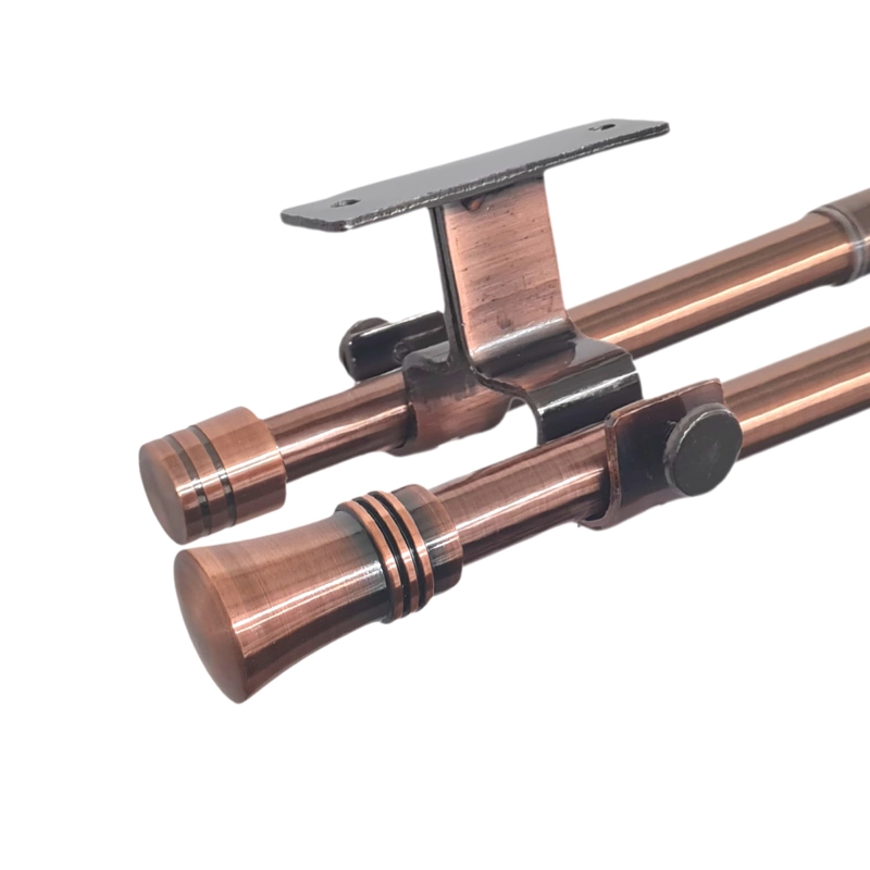 SET BARRAS PARA CORTINA DOBLE 16/19 MM EXTENSIBLE 120-210 CM A TECHO COBRE CONICO - 3