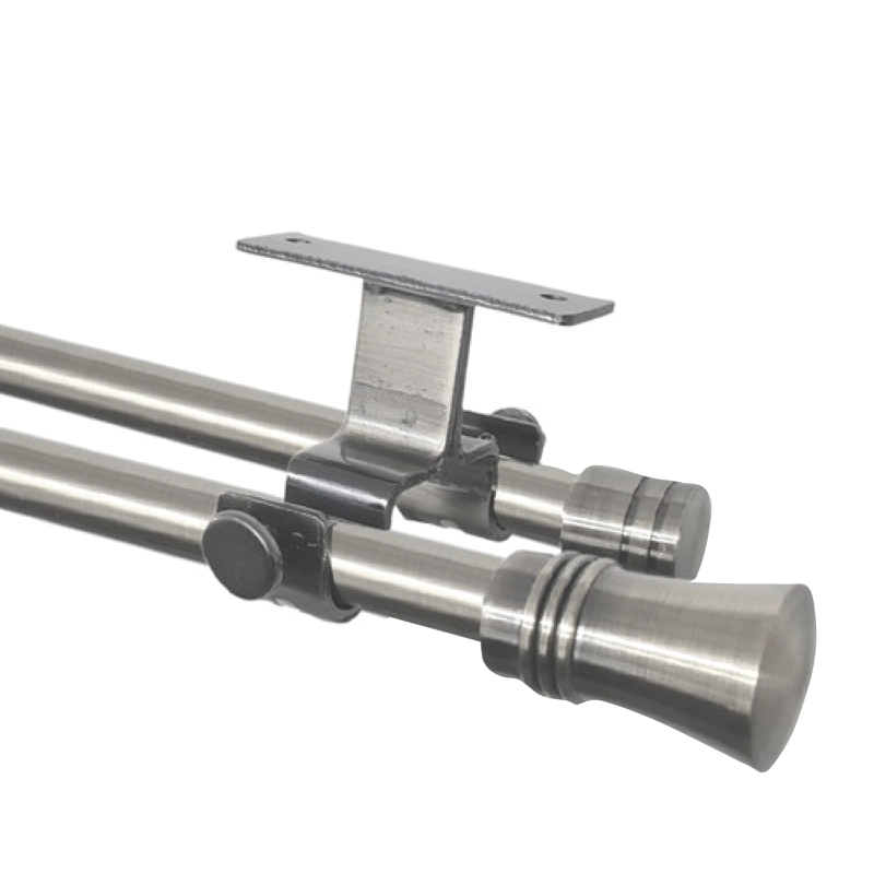 SET BARRAS PARA CORTINA DOBLE 16/19 MM EXTENSIBLE 120-210 CM A TECHO SATIN CONICO - 1