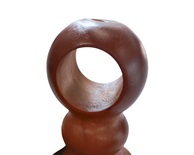 PACK 2 UNIDADES SOPORTE TECHO DOBLE DE MADERA 19/28 MM COLOR CHOCOLATE - 2