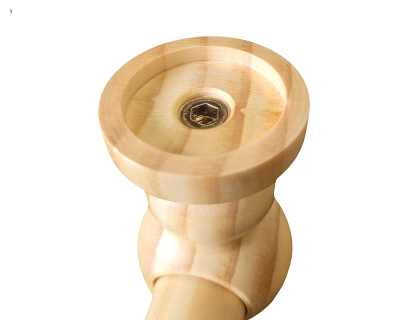 PACK 2 UNIDADES SOPORTE TECHO DOBLE DE MADERA 19/28 MM COLOR NATURAL - 2