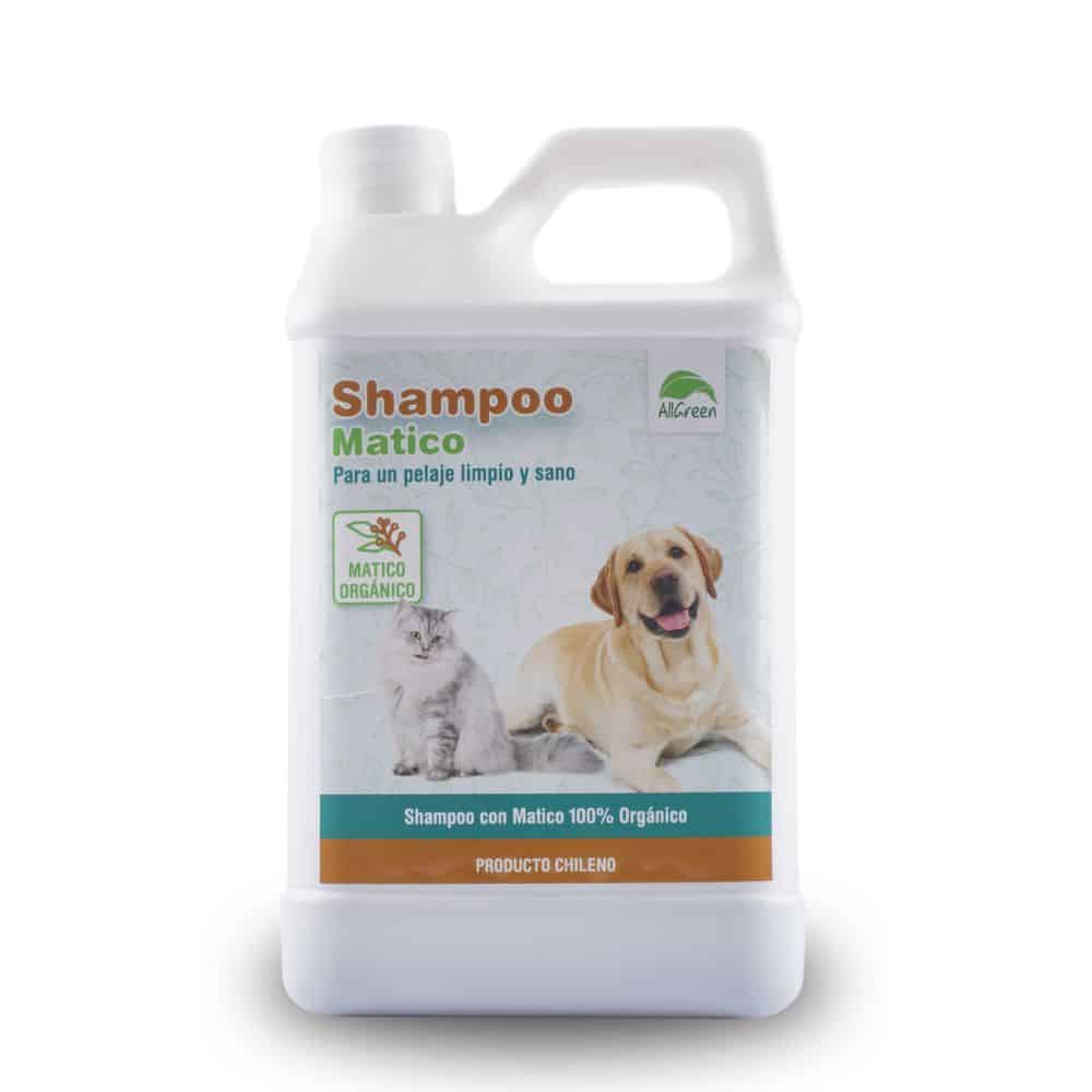 SHAMPOO PERROS GATOS ALLGREEN MASCOTAS MATICO ORGÁNICO ITRO 1 L - 1