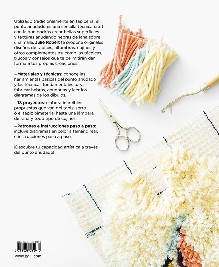 LIBRO DIY - PUNTO ANUDADO. TECNICAS Y PROYECTOS - JULIE ROBERT - 4