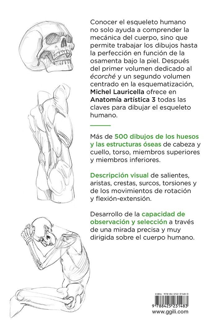 LIBRO ANATOMIA - ANATOMIA ARTISTICA 3. EL ESQUELETO - LAURICELLA, MICHEL - 4