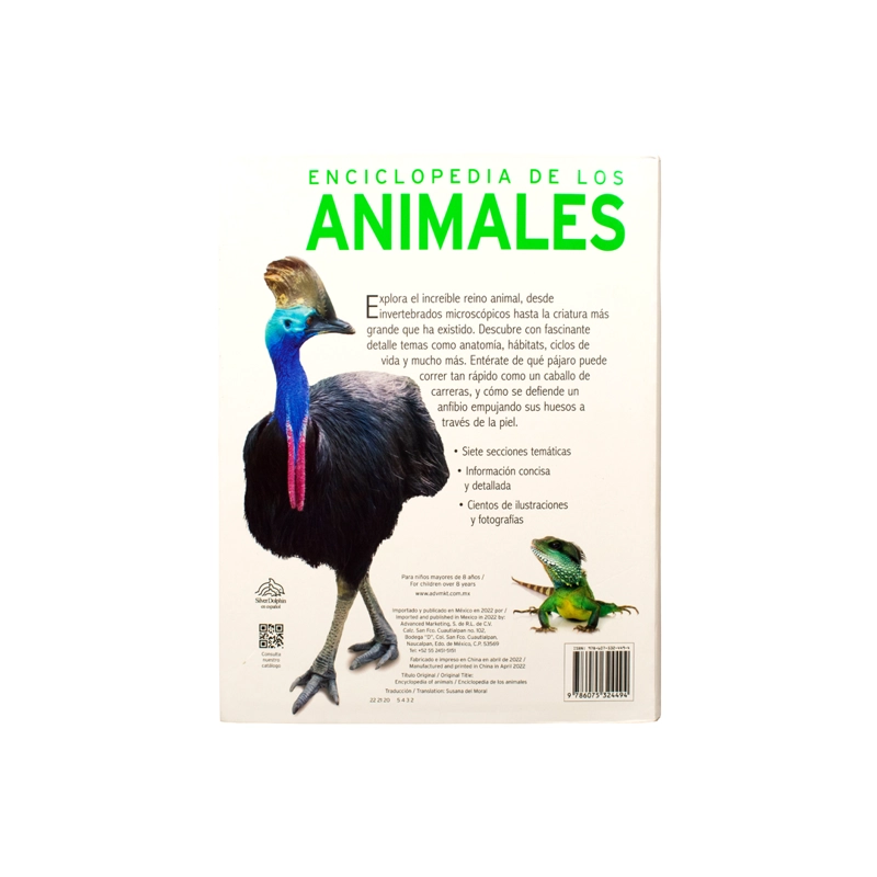 LIBRO 384 PAG - ENCICLOPEDIA DE LOS ANIMALES - CAMILLA DE LA BEDOYERE - 3