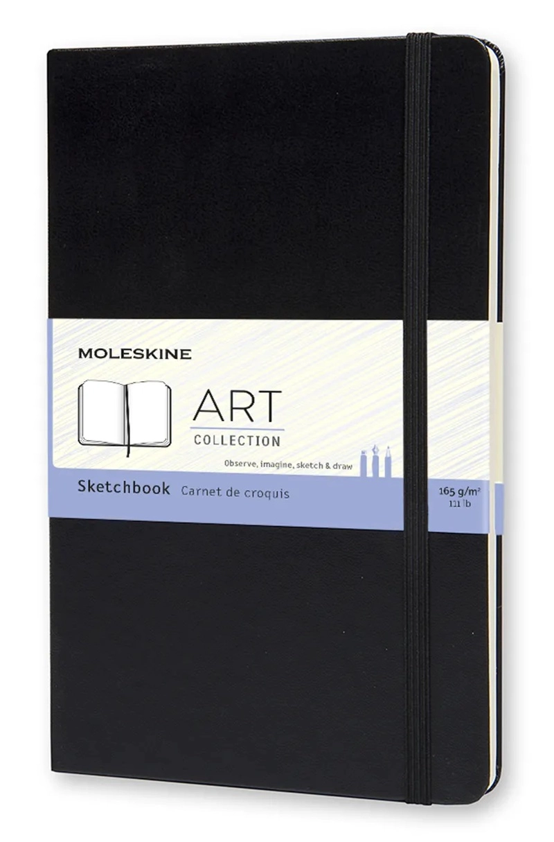 CUADERNO MOLESKINE DE DIBUJO / GRANDE / NEGRO - 1