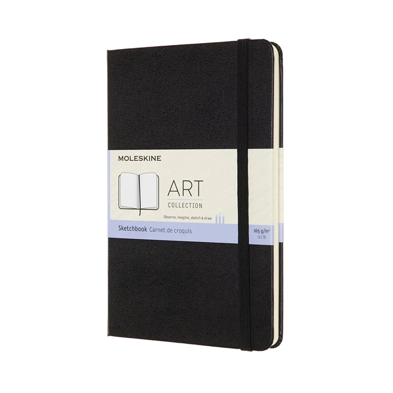 LIBRETA  CUADERNO MOLESKINE DE DIBUJO / MEDIANO / NEGRO - 1