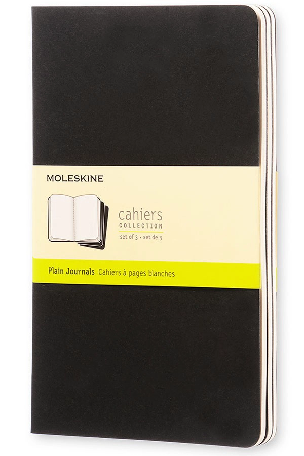 LIBRETAS CAHIER, GRANDES, NEGRAS, LISAS - 1