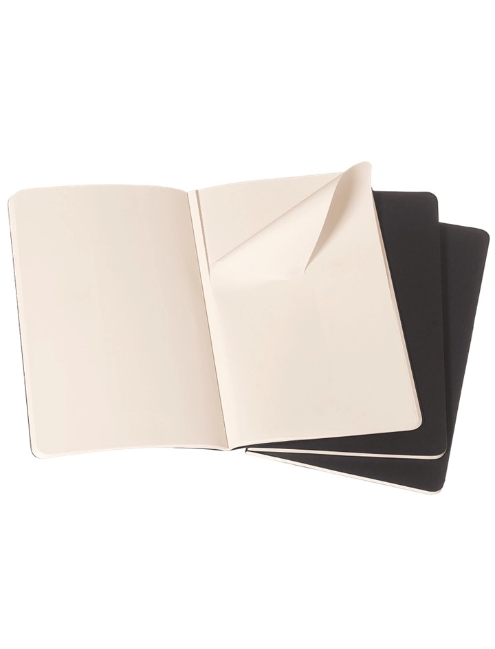 LIBRETAS CAHIER, GRANDES, NEGRAS, LISAS - 2