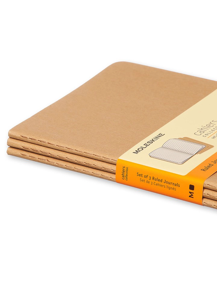 LIBRETAS MOLESKINE CAHIER SET DE 3 / GRANDE / MARRON KRAFT - 2