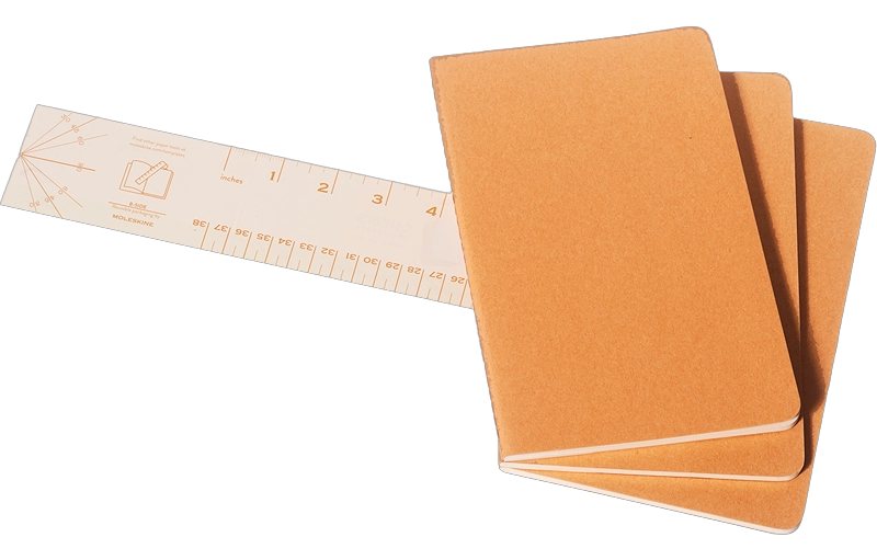 LIBRETAS MOLESKINE CAHIER SET DE 3 / GRANDE / MARRON KRAFT - 7