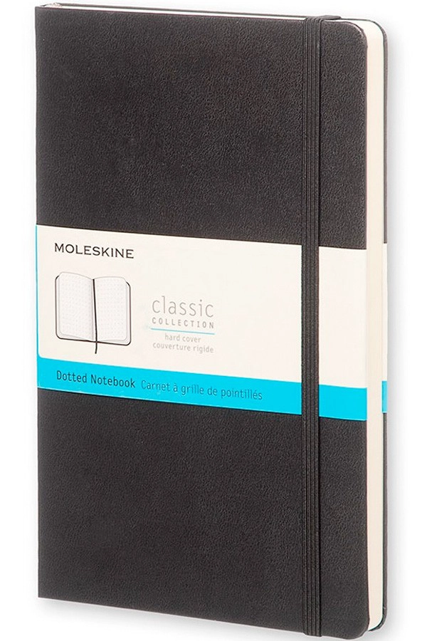 LIBRETA MOLESKINE CLASICA TAPA DURA NEGRA L PUNTEADA - 1