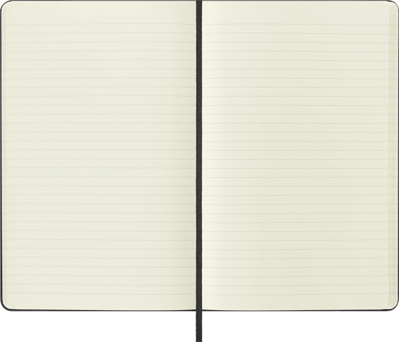 LIBRETA MOLESKINE CLASICA TAPA DURA NEGRA L RAYAS - 3