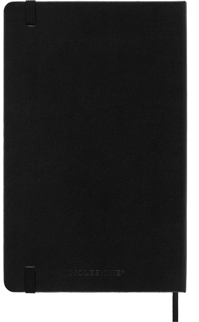 LIBRETA MOLESKINE CLASICA TAPA DURA NEGRA L RAYAS - 5