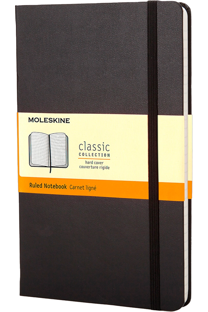 LIBRETA MOLESKINE CLASICA TAPA DURA NEGRA L RAYAS - 7