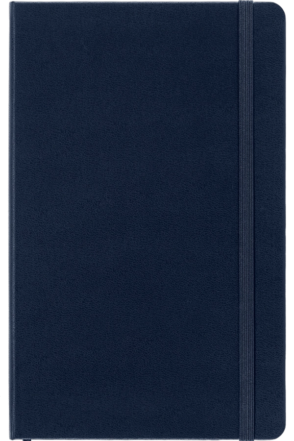LIBRETA CLASICA TAPA DURA GRANDE AZUL LISA - 3