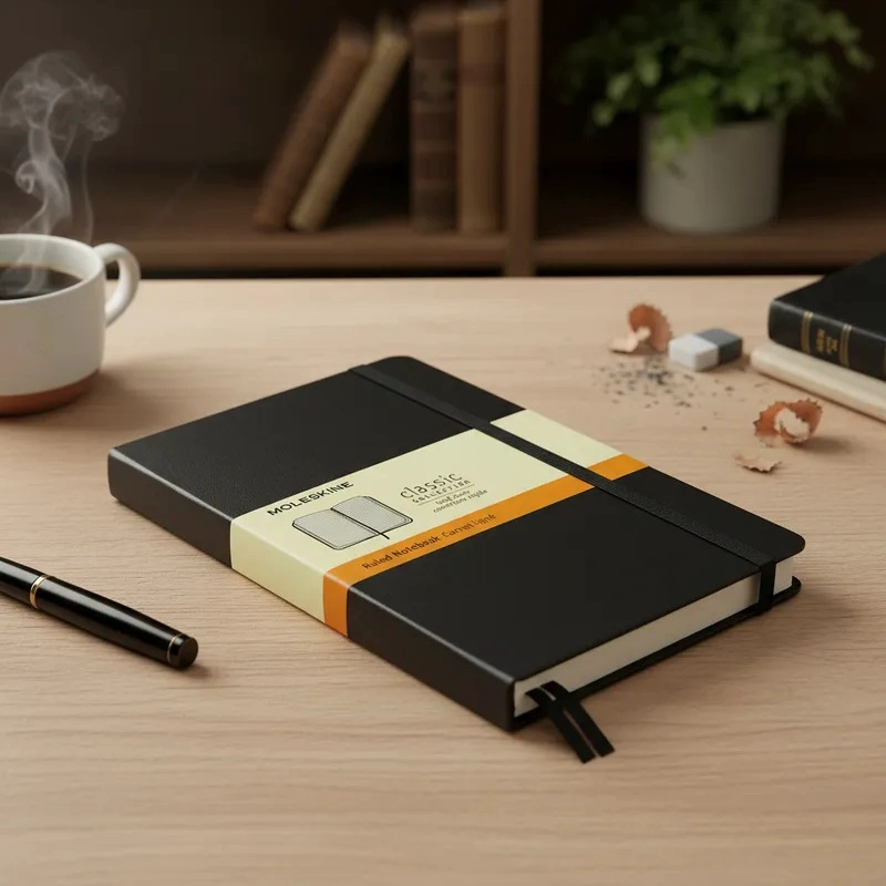 LIBRETA MOLESKINE CLASICA TAPA DURA NEGRA M DE RAYAS - 2