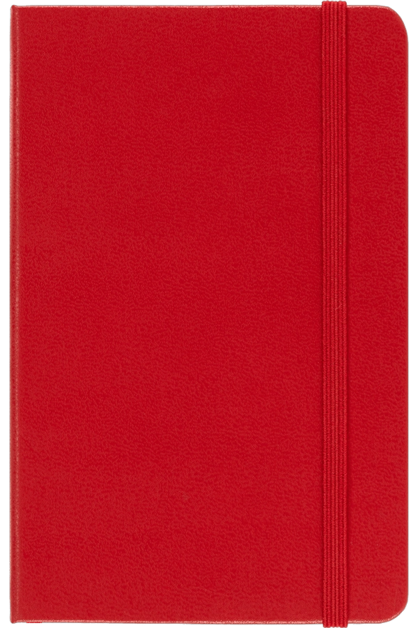 LIBRETA MOLESKINE  CLASICA TAPA DURA ROJA P DE RAYAS - 4