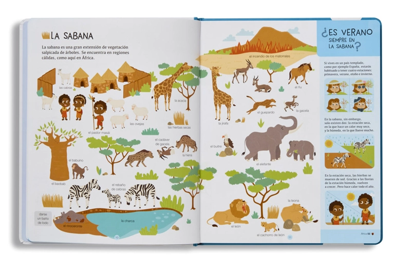 LIBRO BIBLIOTECA PARA MENTES CURIOSAS - ATLAS DEL MUNDO - PASCALE HEDELIN - 2