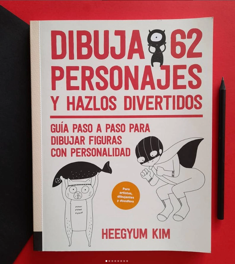LIBRO DIBUJA 62 PERSONAJES Y HAZLOS DIVERTIDOS - HEEGYUM KIM - 4