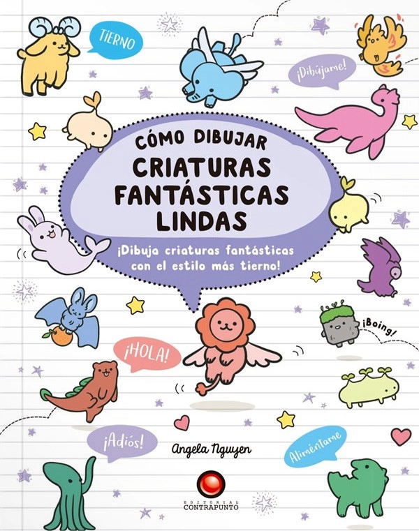 LIBRO COMO DIBUJAR CRIATURAS FANTASTICAS LINDAS - ANGELA NGUYEN - 1